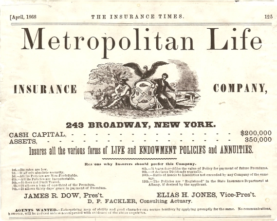 MetLife Founded