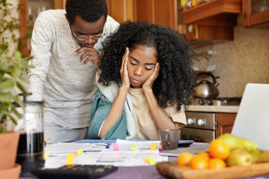 Worried Couple
