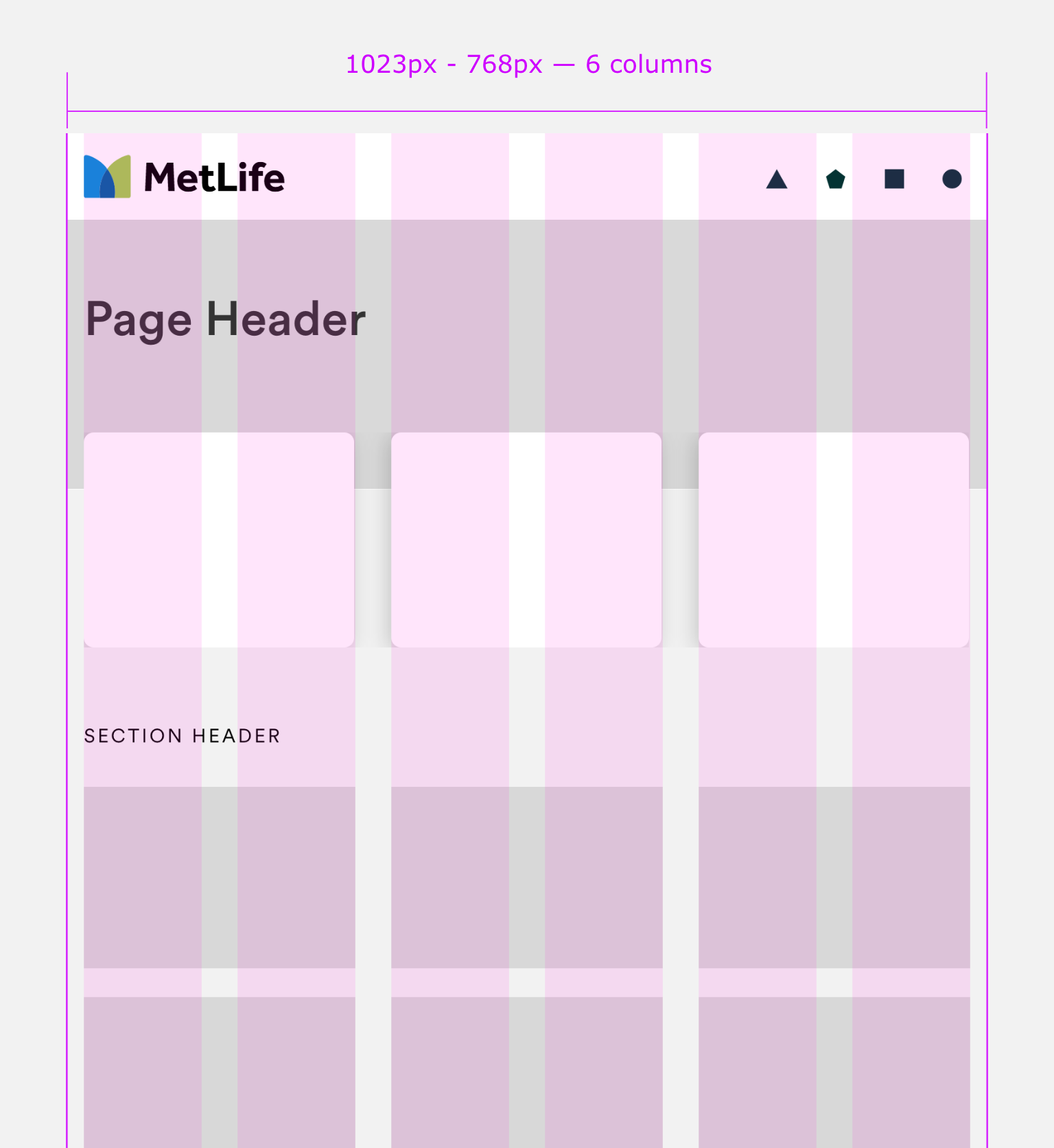 A diagram with grid lines for tablet.